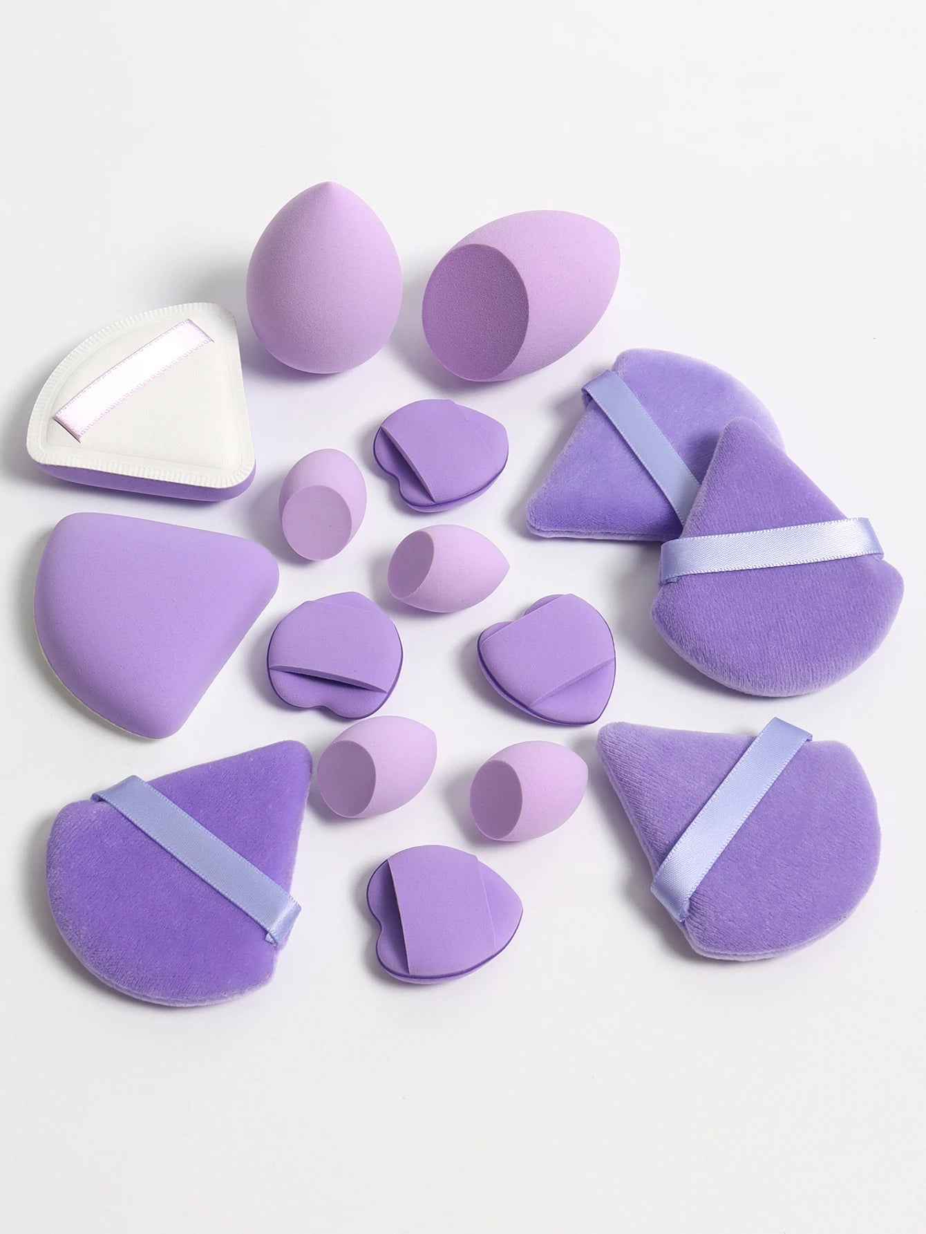 Cat Powder Cotton Candy 16-Piece Set 2 Makeup Eggs & 4 Mini Makeup Eggs & 2 Cotton Candy Powder Puff & 4 Powder Puff & 4 Mini C Beauty World Shop