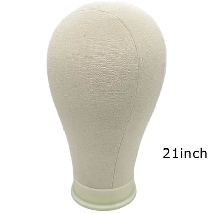 Canvas Block Head Training Mannequin wig Head Display Styling Mannequin Manikin Head Wig Stand wig head Stand Beauty World Shop