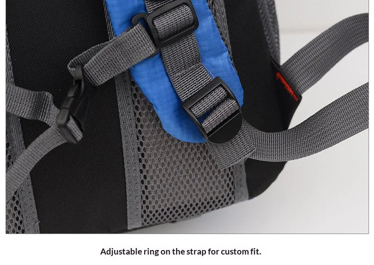 Homefish 40L Waterproof Hiking Backpack Large Capacity Breathable Rucksack Unisex Outdoor Camping Travel Climbing Sports Bag Beauty World Shop