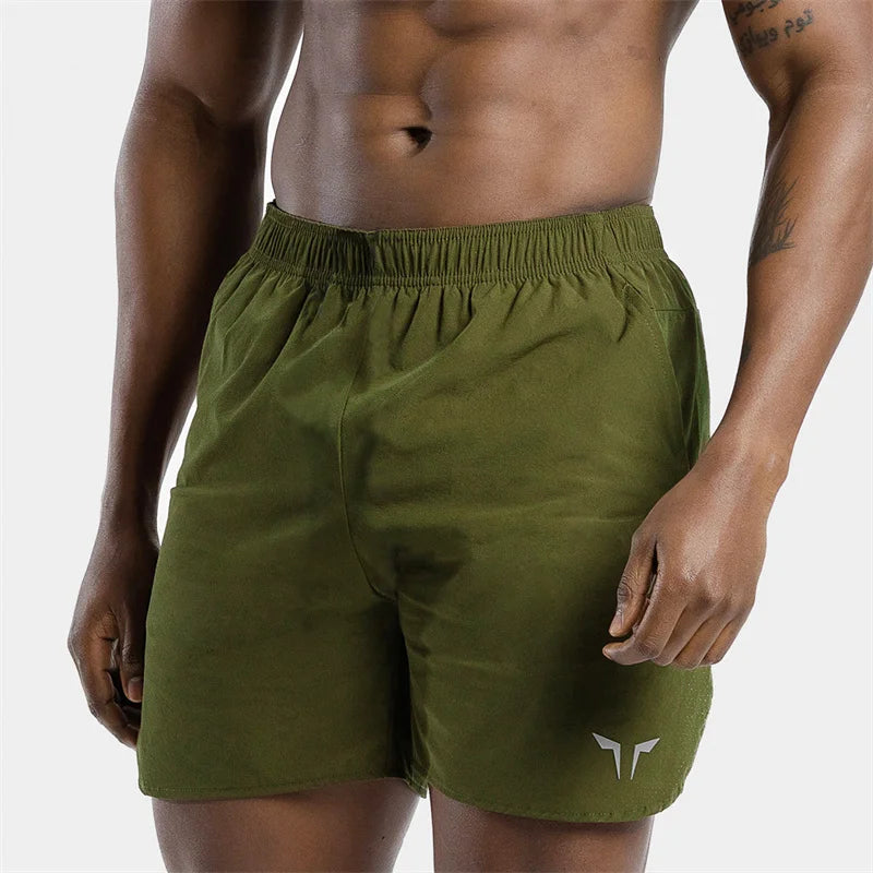 double-deck fitness sports shorts men summer slim quick drying breathable woven Shorts Men's sweatpants training gym clothing Beauty World Shop