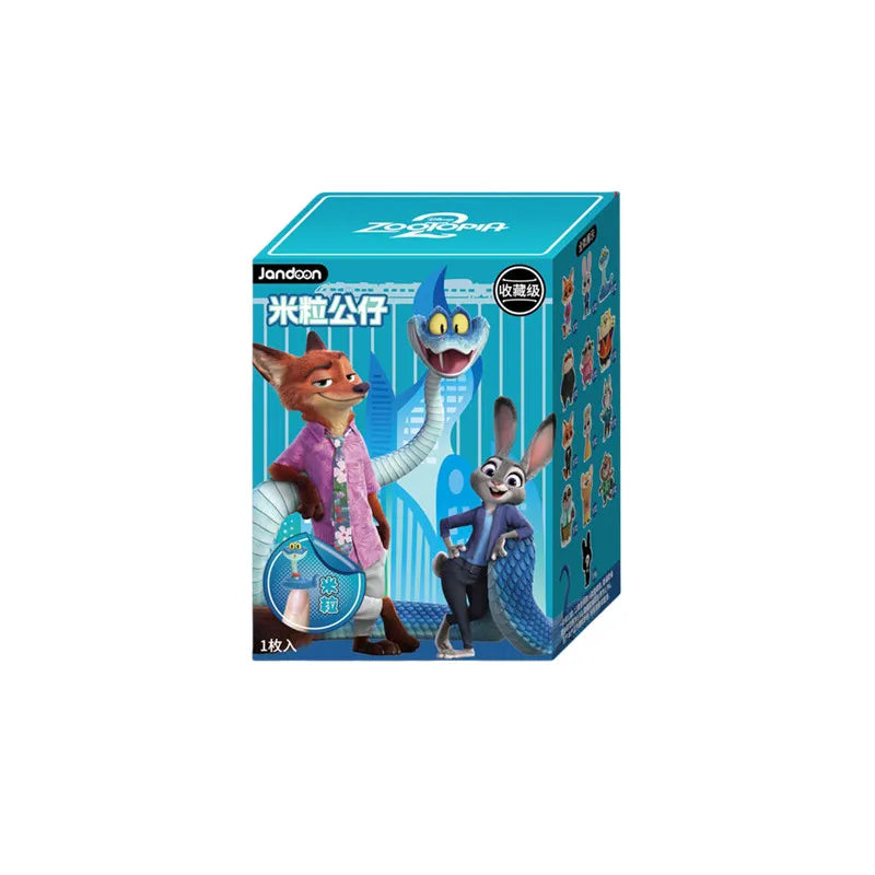 JANDOOM Disney Zootopia Judy Hopps Nick Wilde Bogo Clawhauser Anime Figur Model Rice Grain Doll Blind Box Toys Birthday Gifts Beauty World Shop