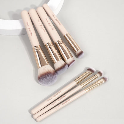 MAANGE 7pcs/set Makeup Brushes for Cosmetic Foundation Powder Concealer Blush Brush Blending Soft Bristles Beauty Tools Beauty World Shop