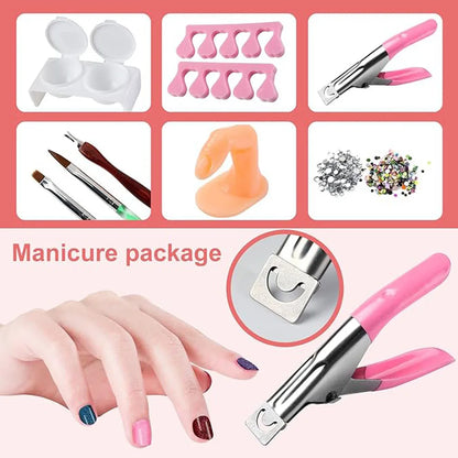 Acrylic Nail Kit Acrylic Powder With Acrylic Liquid For Gel Nails With UV Lamp For Gel Nails Set DIY Gifts For Women