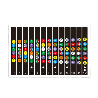 Miwayer Guitar Fretboard Notes Map Labels Stickers 6 String Transparent and Black Fingerboard Fret Decals for Guitar Beginner Beauty World Shop