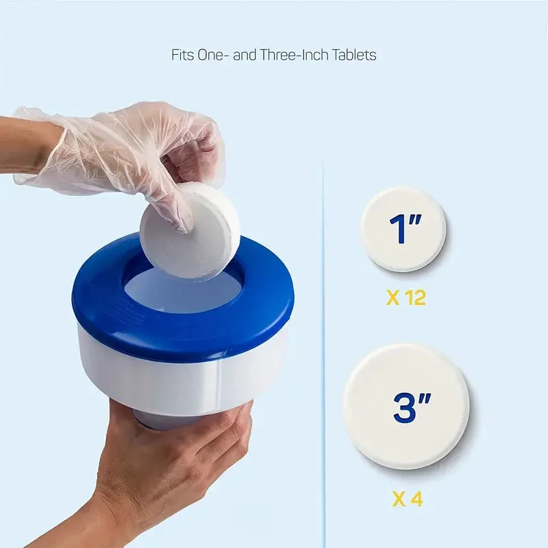 Enduring Pool Floating Dispenser - Automatic Sterilizer for Chlorine Tablets ,Chemical Floater Beauty World Shop