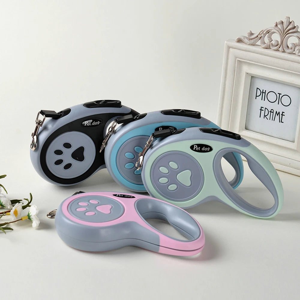 3m 5m Nylon Pet Dog Leash Automatic Retractable Extending Rope Puppy Walking Running Traction Roulette For Small Big Dogs Cats Beauty World Shop