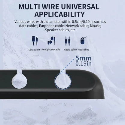 5/7-hole Data Cable Organizer, Desktop Charging Cable Storage Protector, Mouse Cable, Headphone Winding Device, Fixing Clipp Beauty World Shop