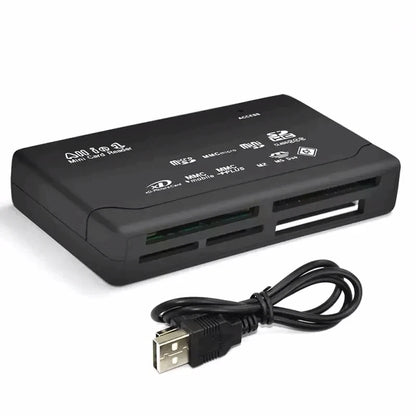 Usb 2.0 All In One Mini Memory Card Reader, Multifunctional Card Reader,, 480mbps, Tf, M2, Xd, Cf, Micro Sd Beauty World Shop