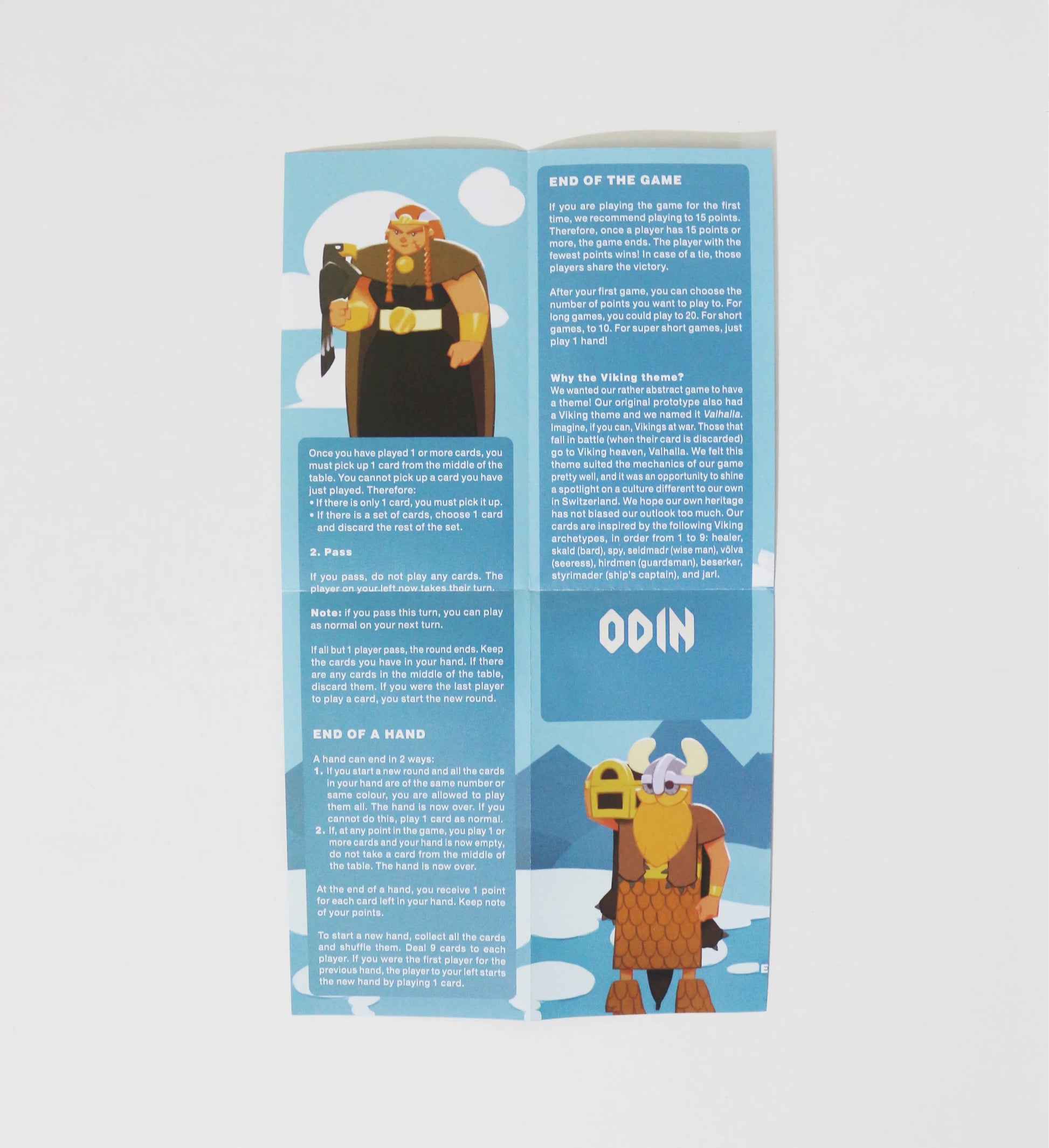 Odin | Card Game | 2-6 Players | 15 Minutes Playing Time Beauty World Shop