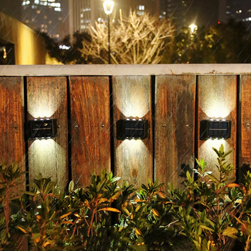 Solar LED Outdoor Light Solar Lighting Sensor Lamp Streetlights Exterior Garden Decoration Garland Waterproof Solar Wall Light Beauty World Shop