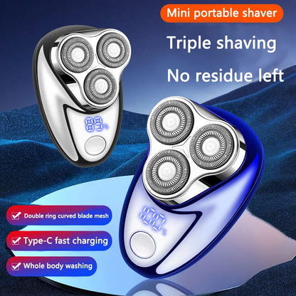 Men's Electric Shaver, USB Rechargeable, with Digital Display Function, Compact and Portable, Suitable for Business Travel, Is a Holiday Gift for Men. Beauty World Shop