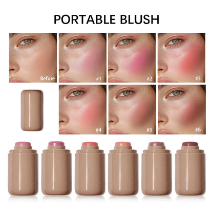 3-in-1Blush Stick Lasting Brightens Facial Cheek Stick Moisturizing Flash Lip Gloss Makeup Lip Gloss Face Rouge Beauty World Shop