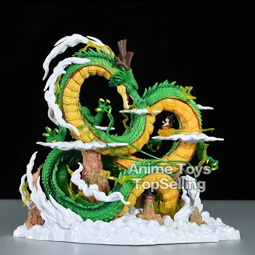 23cm/9.05in Anime Dragon Ball Z Figure Shenron Goku And Shenron Action Figure Model Pvc Statue Doll Collection Toy Gifts Beauty World Shop