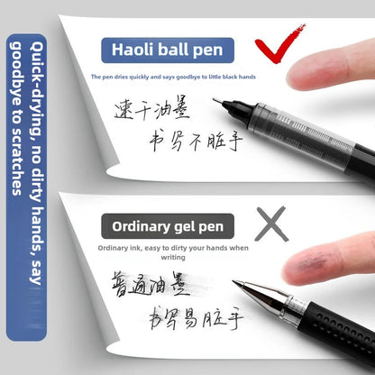 10Pcs High Quality Needle Type Gel Pen Straight Liquid Ballpoint Pens Perfect Kawaii Stationery for School/Office Writing Supply Beauty World Shop