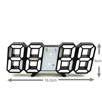 Purchase Products Clock 3D LED Digital Alarm Clock Wall Clock Time/date/temperature For Home/kitchen/office Clocks Decor Garden Beauty World Shop
