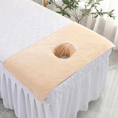 40*80cm Thickened Beauty SPA Massage Table Planking Face Towel With Hole Bed Bandana Beauty World Shop
