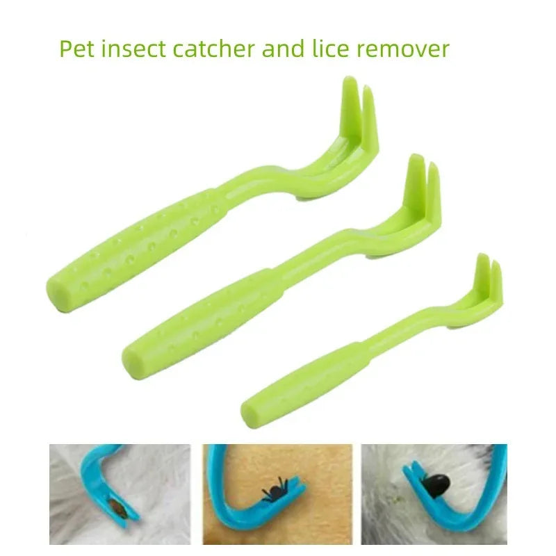 Flea Remover Hook Tick Removal Tweezer Ticks Pull Pet Cat Dog Accessaries Scratching Extractor Mite Tweezers Comb Louses Pliers Beauty World Shop