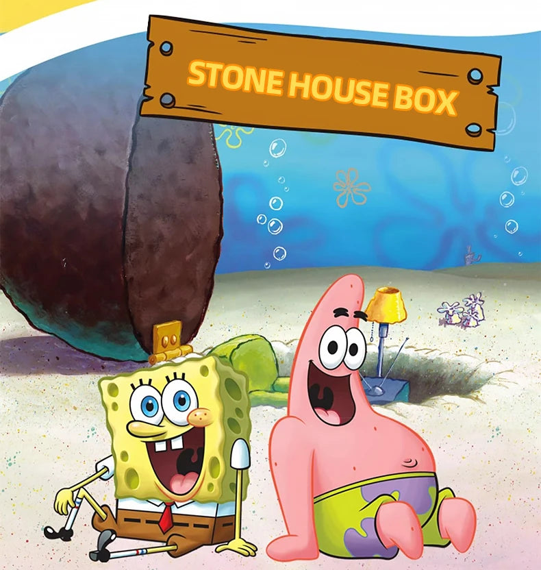 Spongebob Building Blocks Patrick Star Krusty Krab Squidward Tentacles Room Model Bricks Set Desktop Ornaments Kids Toys Gifts Beauty World Shop