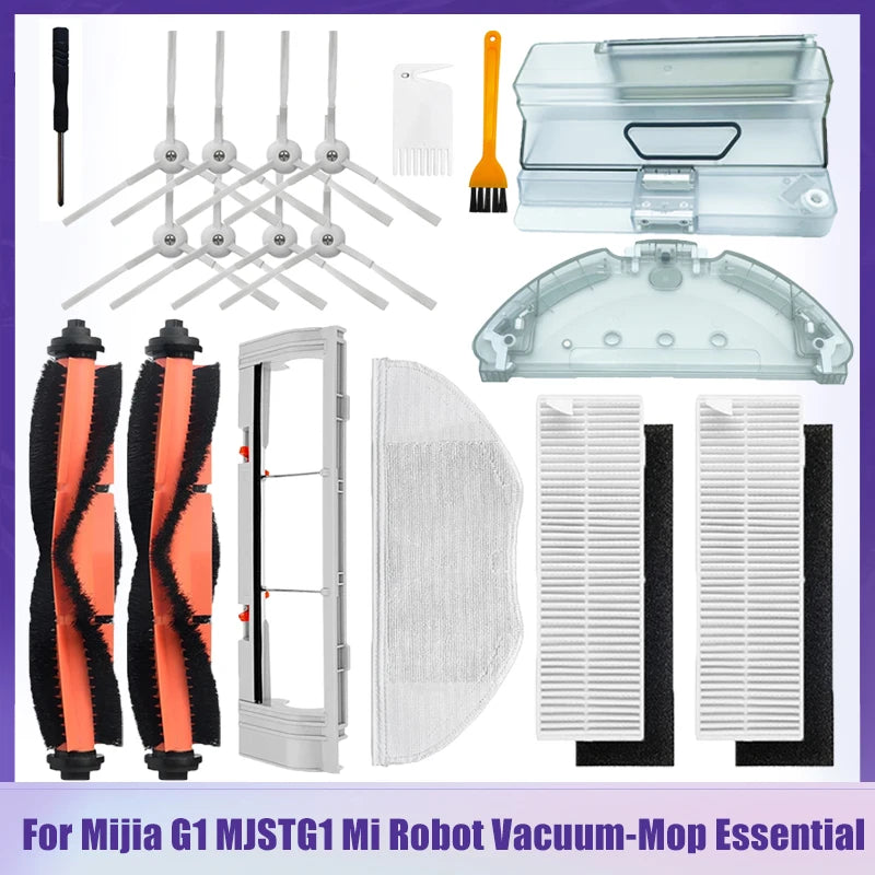 For Xiaomi Mijia G1 MJSTG1 Mi Robot Vacuum Mop Essential Vacuum Cleaner Side / Main Brush Cover Hepa Filter Mop Cloth Parts Beauty World Shop