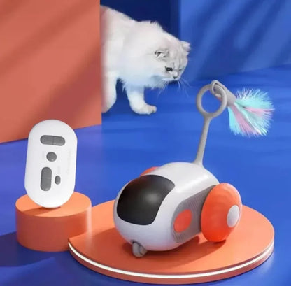 Electric cat toy remote control sports car self entertainment toy suitable for cats indoor interactive intelligent sports car