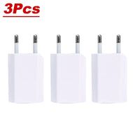 3Pcs EU Plug