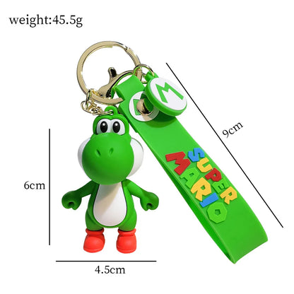 19 Styles Anime Keychain Mario Bros Luigi Toad Bowser Action Figure Model PVC Cartoon Bag Doll Pendant Toys Gift Beauty World Shop