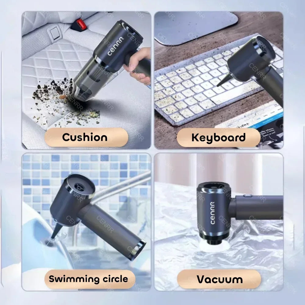 CENRR Car Vacuum Cleaner High Suction 210000PA Wireless Vacuum Cleaner Cordless Vacuum Cleaner High Pressure Cleaning Machine Beauty World Shop