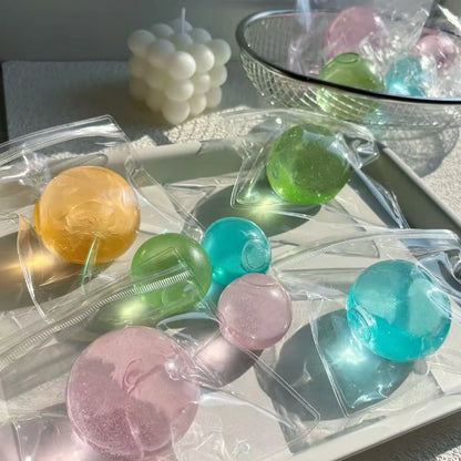 Blue Maltose Squishy Toys Anti Stress Sensory Fidgets Toy Soft Simulated Transparent Blue Maltose Slow-rebound Decompression Toy Beauty World Shop