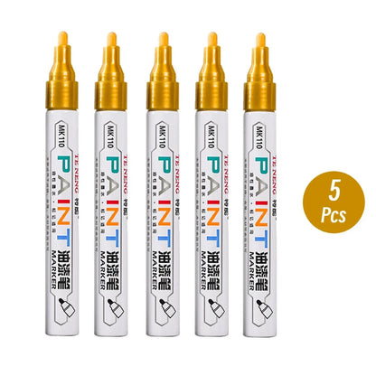 8 Colors Car Scratch Repair Paint Pen Quick Dry Touch Up Paint Repair Pen Waterproof Wheel Tyre Marker Auto Paint Marker Pens Beauty World Shop