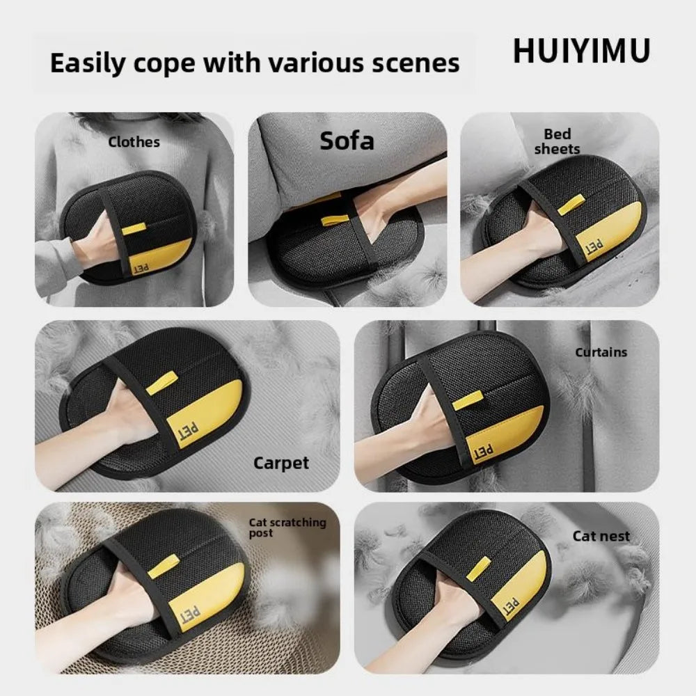 Cat Hair Cleaner Pet Gloves Household Hair Remover Cat Dog Hair Remover Brush Remover Hair Sticking Device Home Hair Scraper Beauty World Shop