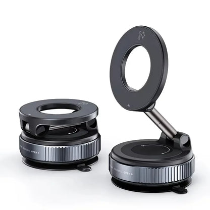 Super Strong Magnetic Phone Holder Foldable Design 360° Adjustable Vacuum Car Mount For Car Desk Bathroom Phone Holder Beauty World Shop