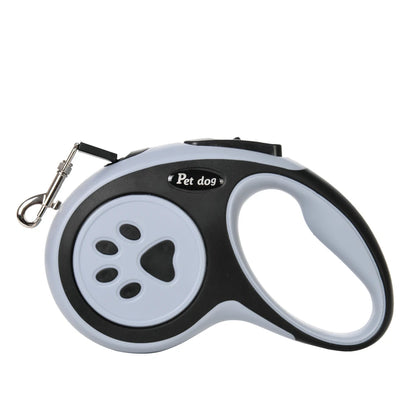 3M/5Metre Dog Leash Walking Automatic Pet Collar ABS Case Nylon Rope Dog Harness Dog footprint Puppy Dog Footprints Keychain
