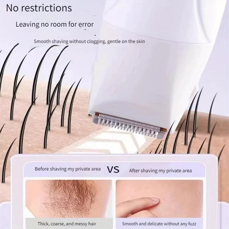 Women Electric Shaver Waterproof Painless Hair Trimmer for Bikini Body Legs Face Underarms Hair Removal Cordless Beauty World Shop