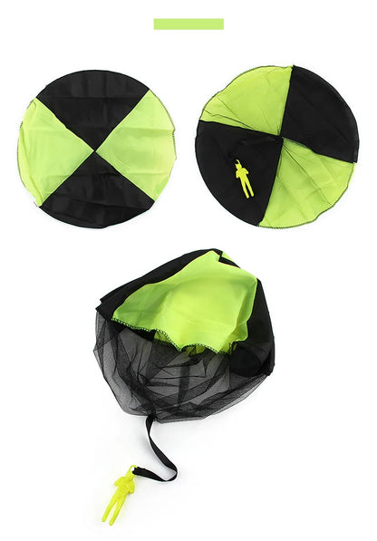 1pcs Hand Throwing Parachute Outdoor Funny Toys Game Play Toys for Fly Parachute Sport with Mini Soldier Toys Beauty World Shop