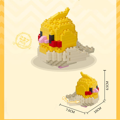 Kawaii Cute Bird Small Building Blocks Set Creative Educational Building Toys For Boys Girls Toys Suitable For Decorate Beauty World Shop