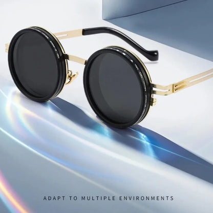 New ND2-400 Adjustable Dimming Glasses 9 Level ND Filter Fishing Sunglasses UV400 With Glasse Case Sunglasses Outdoor Beauty World Shop