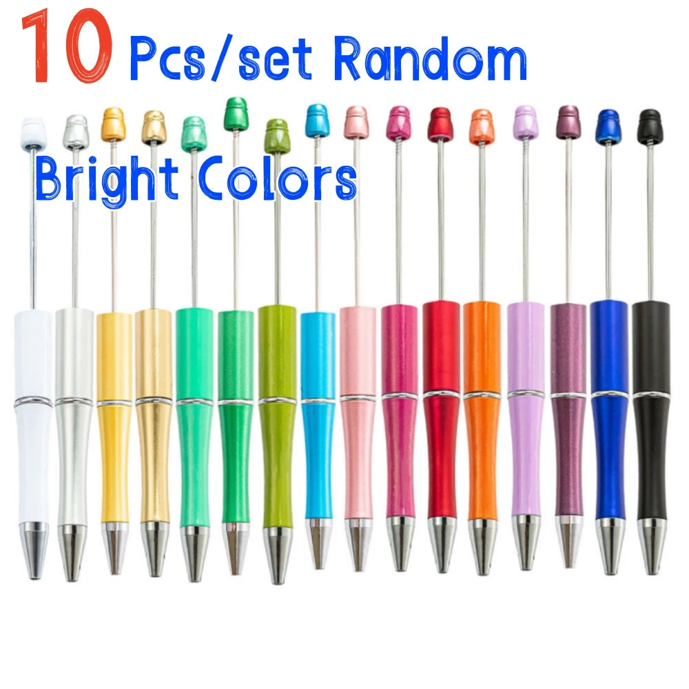 10 Pcs Mixed Beaded Ballpoint Pen Creative Beadable Pen Wedding Party Guest Gift Guest Christmas Decor for Home 2026 Beauty World Shop
