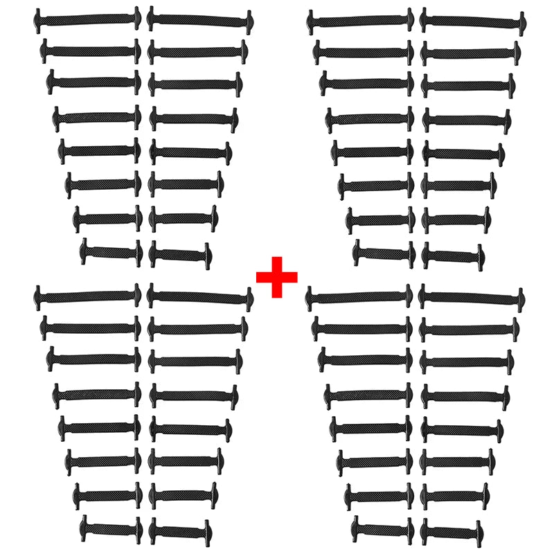 16pcs/lot Silicone Shoelaces No Tie Shoelaces 12 colors Elastic Lace Shoelace Creative Lazy Silicone Laces Rubber Lace Beauty World Shop