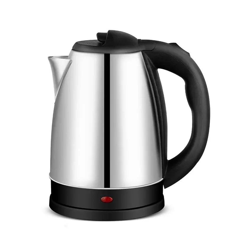 2.0L stainless steel electric kettle Silver gray Base Separation Desion Rust-resistant Durable for Home Office During Travel Beauty World Shop