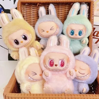 Blind Box For Popmart Labubu The Monsters Macarons Lisa Same Heart Vinyl Base Series Trendy Toy Decorations Birthday Gifts Beauty World Shop