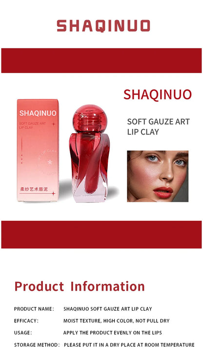 Artistic Soft Mist Mousse Lip Glaze Velvet Matte Lipstick Holding Makeup Not Easy to Sticky Cosmetics Lipstick Beauty Trend Shop