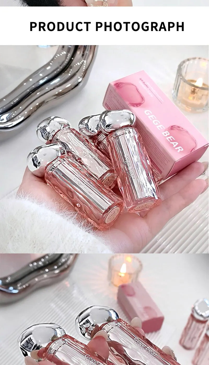 Crystal translucent lip glaze moisturizing water is not easy to fade natural color mouth red lip glaze Beauty World Shop
