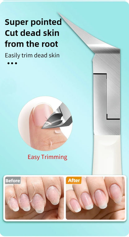 ‌Cuticle Scissors Stainless Steel Sharp Blade Durable Rust Free Nail Care Tool‌ Beauty Fashion