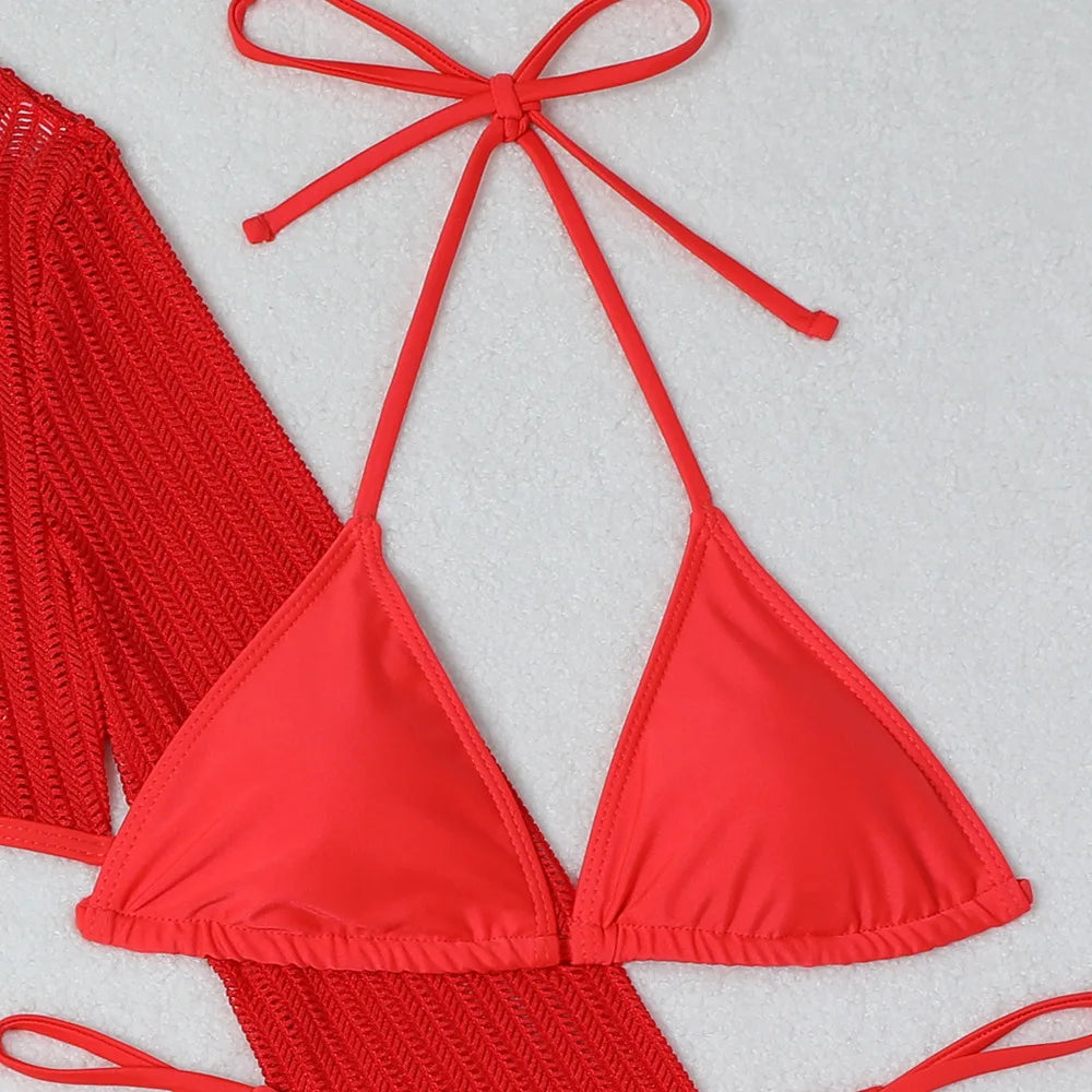 2026 Sexy Bikinis Female Swimsuits Women's Three-Piece Swimwear Beach Swim Wear Bathing Suits Brazilian Bikini Set Pool Bather Beauty World Shop