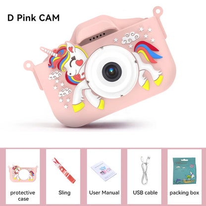 Christmas Children Camera HD 1080P Toddler Digital Video Camera 2.0inch Kids Camera with Silicone Cases Toys for Christmas Gifts Beauty Fashion