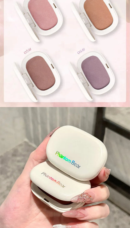 Phantom Bear Single-Color Blush Cream — Mochi Texture, Powder-Free Formula, Low-Saturation, Long-Lasting Natural Matte Finish Beauty Trend Shop