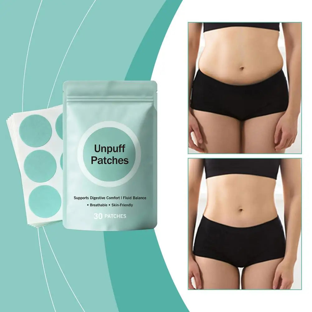 30 PATCHES Unpuff Patches Supports Digestive Comfort IFluid Balance Regulating Insulin Secretion Suppressing Appetit Breathable Beauty World Shop