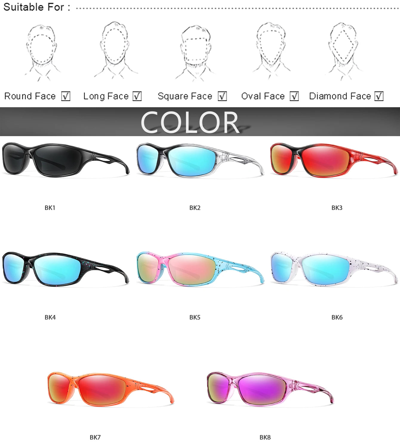 3-8 Years Old Boys And Girls Riding Outdoor Sports Kids Cycling Sunglasses UV400 Children Camping Goggles Fishing Bike Eyewear Beauty World Shop
