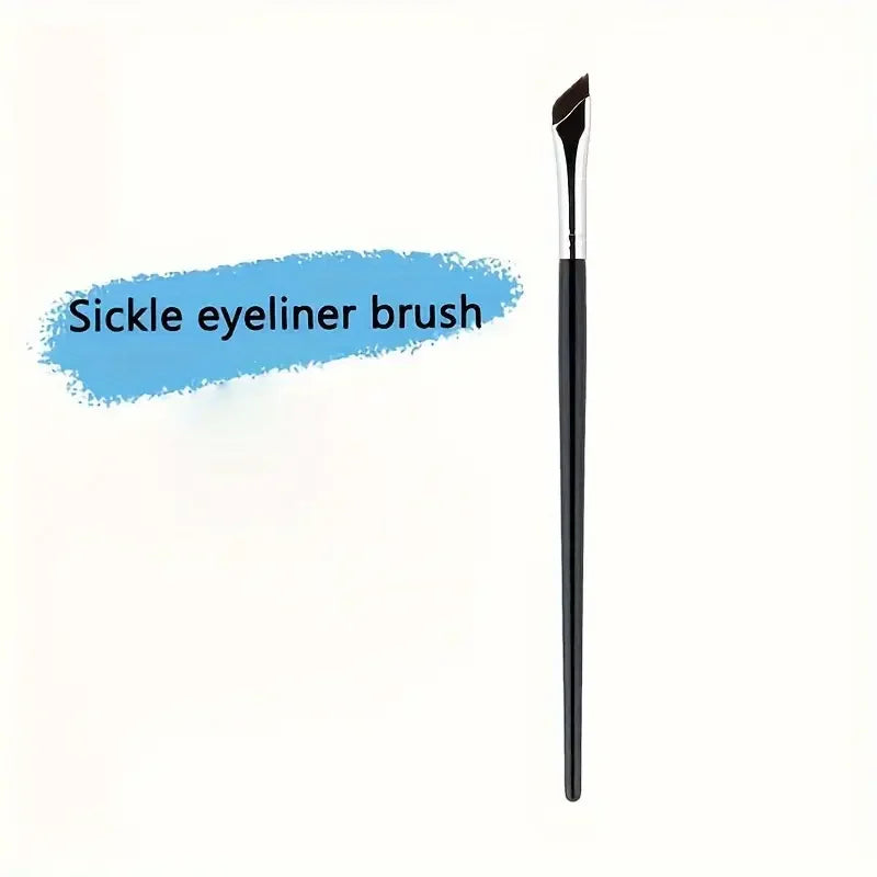 Eye Shadow Brush Ultra Thin Sickle Diagonal Makeup Brush Horizontal Silkworm Brush Eyebrow Brush Beauty World Shop