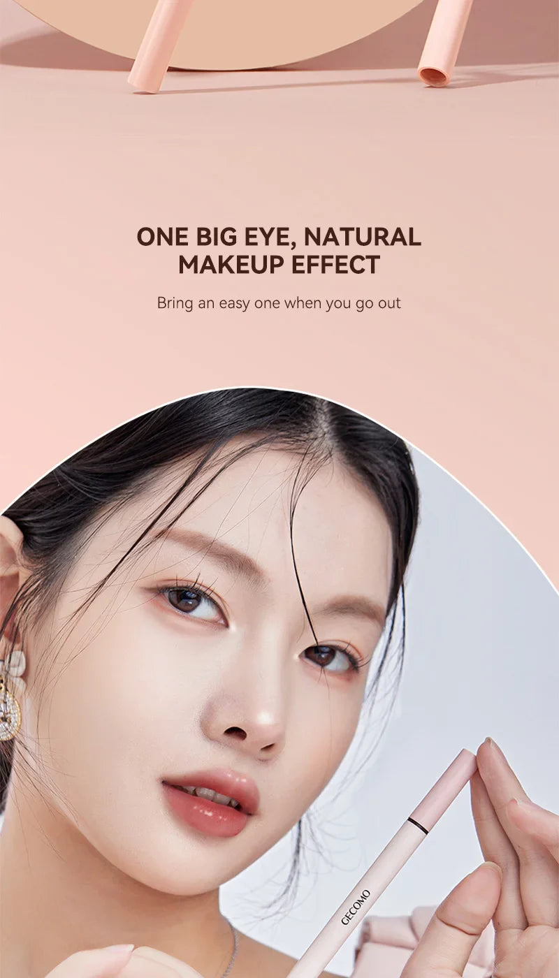 GECOMO 3D star eye double head silkworm pen, keep makeup lasting, waterproof and not easy to stain, brighten Beauty Trend Shop